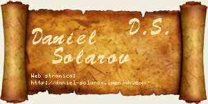 Daniel Solarov vizit kartica